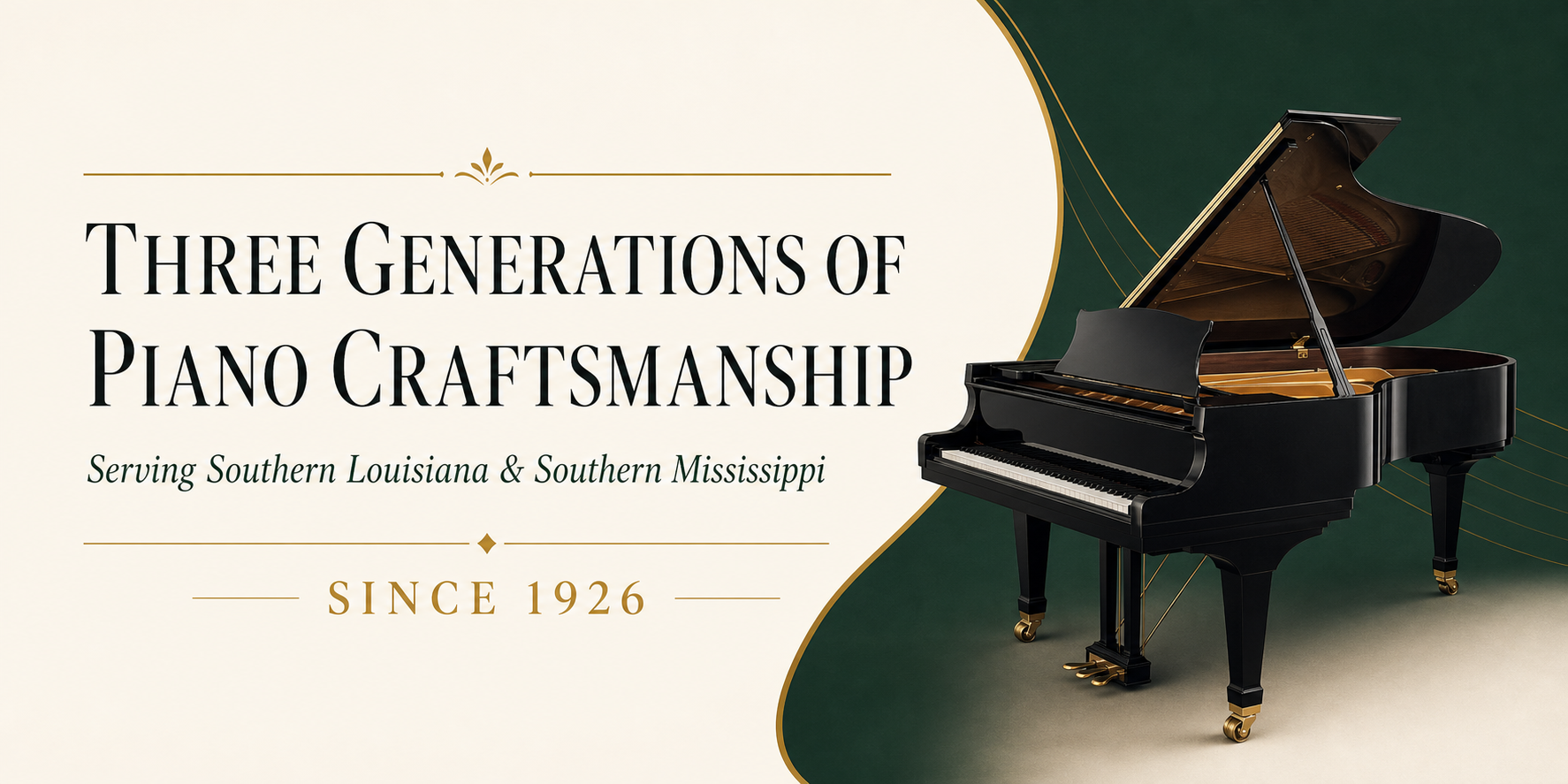 Three generations of piano craftsmanship since 1926